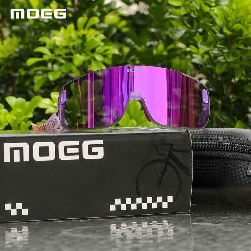 Load image into Gallery viewer, MOEG Cycling Sunglasses with Polarized REVO Lens MO9370