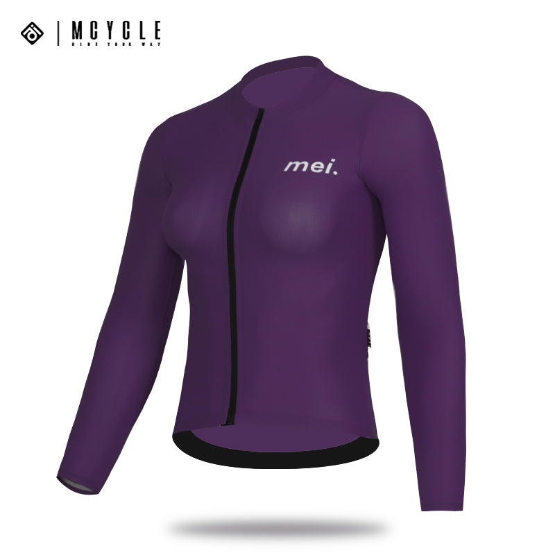 Load image into Gallery viewer, Mcycle Woman Solid Color Long Sleeve Cycling Jersey MY248W