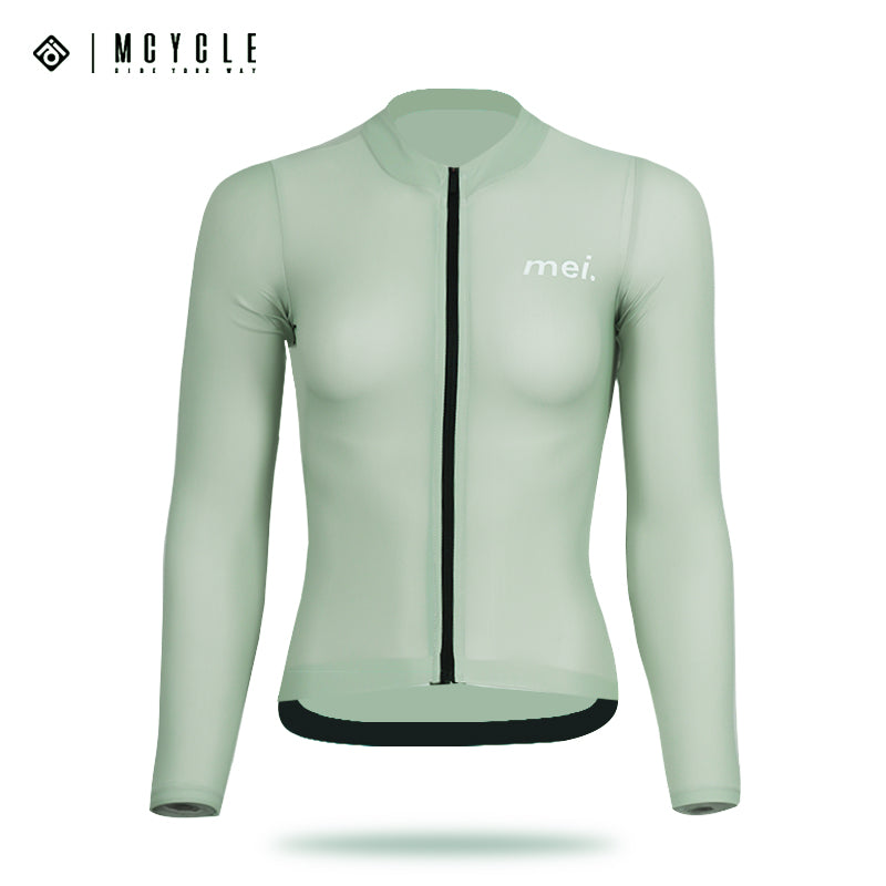 Load image into Gallery viewer, Mcycle Woman Solid Color Long Sleeve Cycling Jersey MY248W