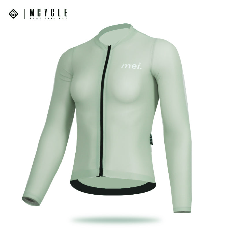 Load image into Gallery viewer, Mcycle Woman Solid Color Long Sleeve Cycling Jersey MY248W