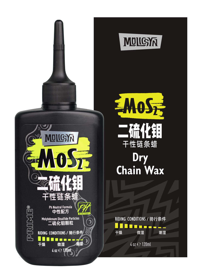 Load image into Gallery viewer, MolicSYN Prime MoS₂ Molybdenum Disulfide Dry Chain Lubricant Chain Wax
