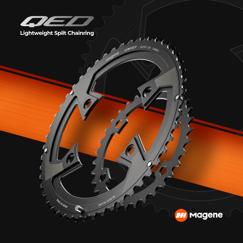 Load image into Gallery viewer, Magene QED Lightweight BCD110 Split Chainring 138g