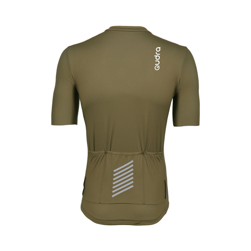 Load image into Gallery viewer, Qudra Cycling Jersey and Bib Tights Top with Short Pants Brown 060