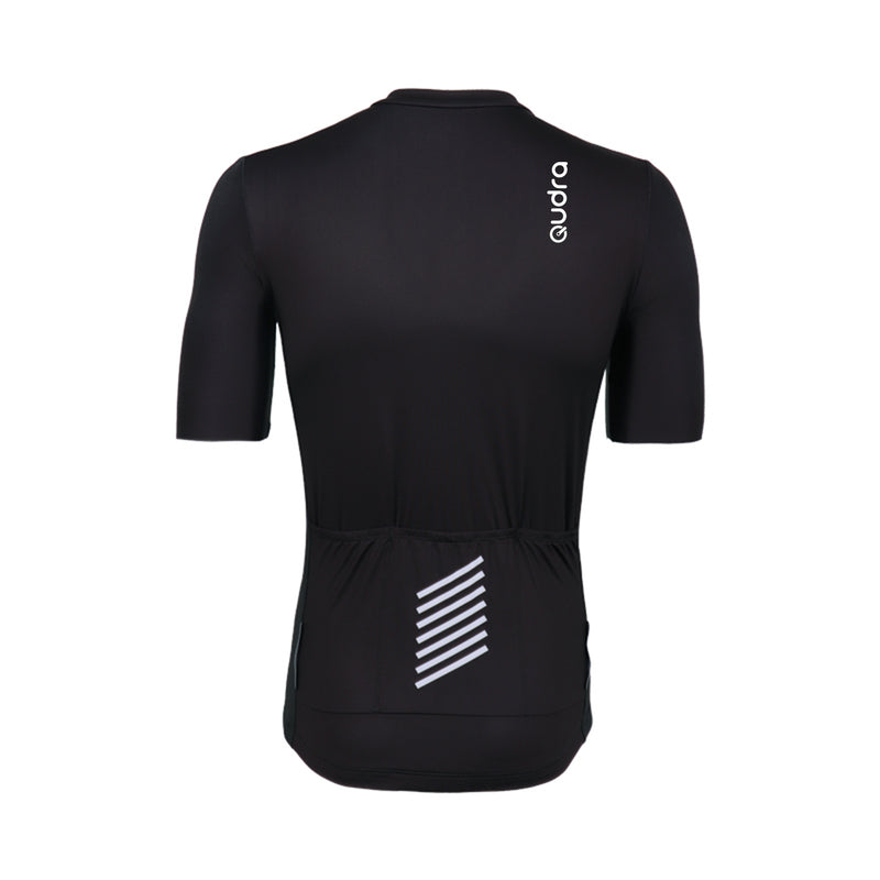 Load image into Gallery viewer, Qudra Cycling Jersey and Bib Tights Top with Short Pants 061 Black