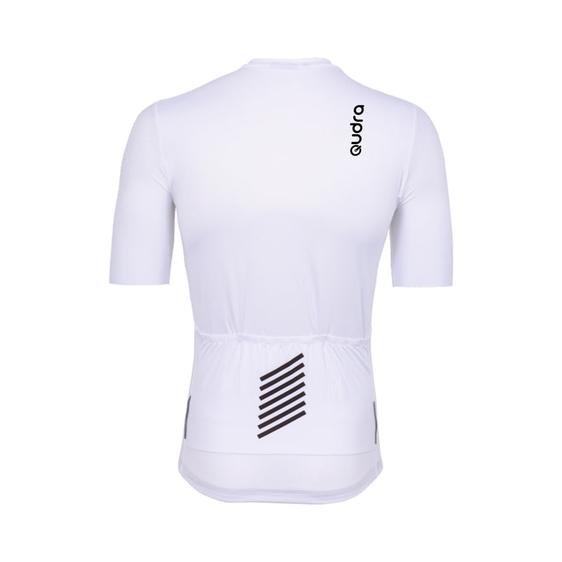 Load image into Gallery viewer, Qudra Cycling Jersey and Bib Tights Top with Short Pants White 062