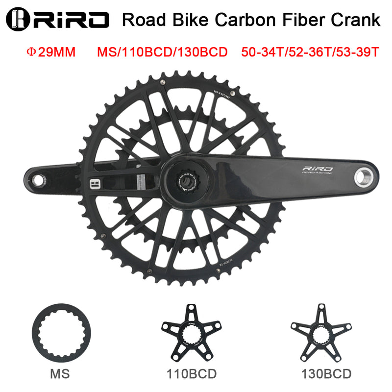 Load image into Gallery viewer, RIRO ACF Carbon Crankset 399g