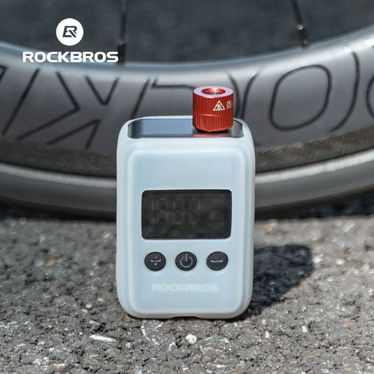 ROCKBROS Electric Mini Pump Bicycle Motorcycle Portable Inflator LED HW140