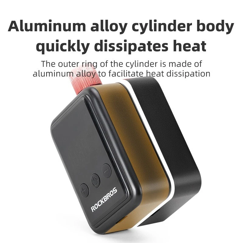 Load image into Gallery viewer, ROCKBROS Electric Mini Pump Bicycle Motorcycle Portable Inflator LED HW140