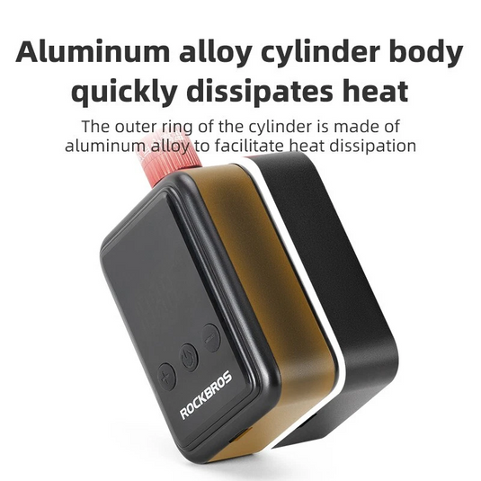 ROCKBROS Electric Mini Pump Bicycle Motorcycle Portable Inflator LED HW140