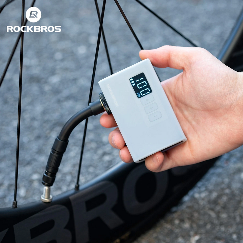 Load image into Gallery viewer, ROCKBROS Mini Electric Pump Bicycle Motorcycle E-pump 4220005001