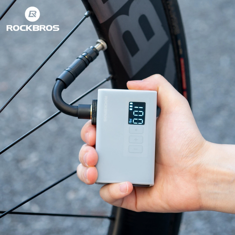 Load image into Gallery viewer, ROCKBROS Mini Electric Pump Bicycle Motorcycle E-pump 4220005001