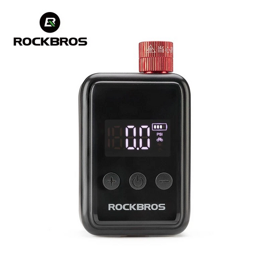 ROCKBROS Electric Mini Pump Bicycle Motorcycle Portable Inflator LED HW140