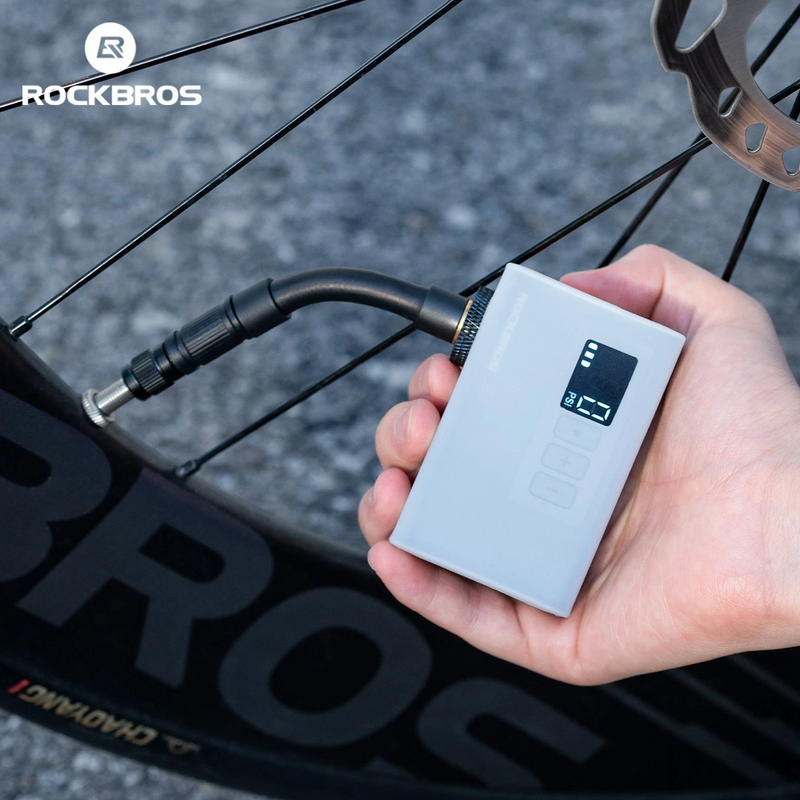 Load image into Gallery viewer, ROCKBROS Mini Electric Pump Bicycle Motorcycle E-pump 4220005001