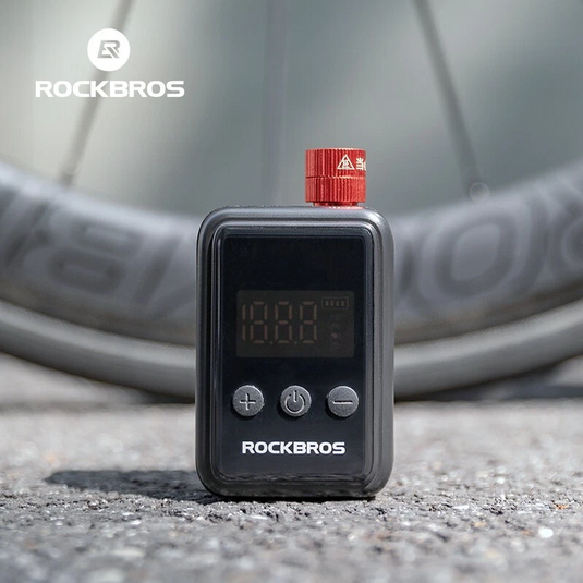 ROCKBROS Electric Mini Pump Bicycle Motorcycle Portable Inflator LED HW140