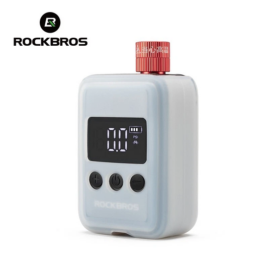 ROCKBROS Electric Mini Pump Bicycle Motorcycle Portable Inflator LED HW140