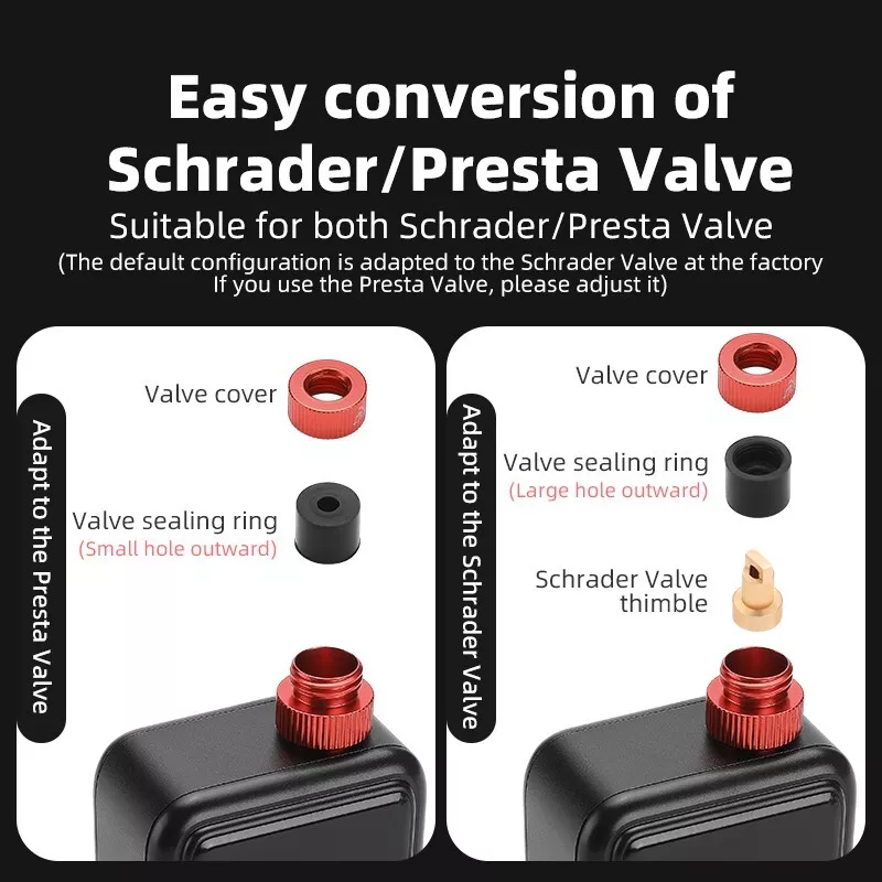 Load image into Gallery viewer, ROCKBROS Electric Mini Pump Bicycle Motorcycle Portable Inflator LED HW140