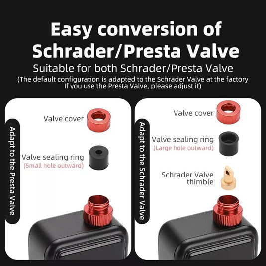 ROCKBROS Electric Mini Pump Bicycle Motorcycle Portable Inflator LED HW140