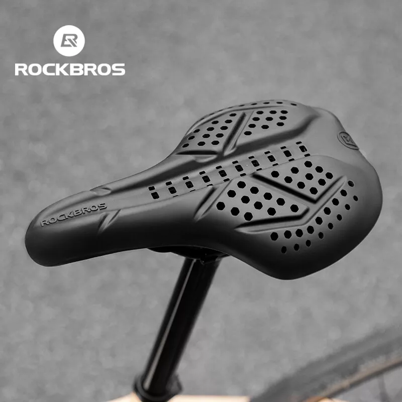 Load image into Gallery viewer, ROCKBROS Silicone Bike Saddle Cover Comfortable Hollow Soft Bicycle Seat Cover