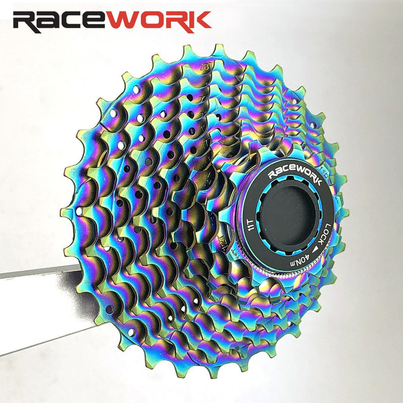 Load image into Gallery viewer, Racework 11 Speed Road Bike Cassette Chameleon Color Freewheel