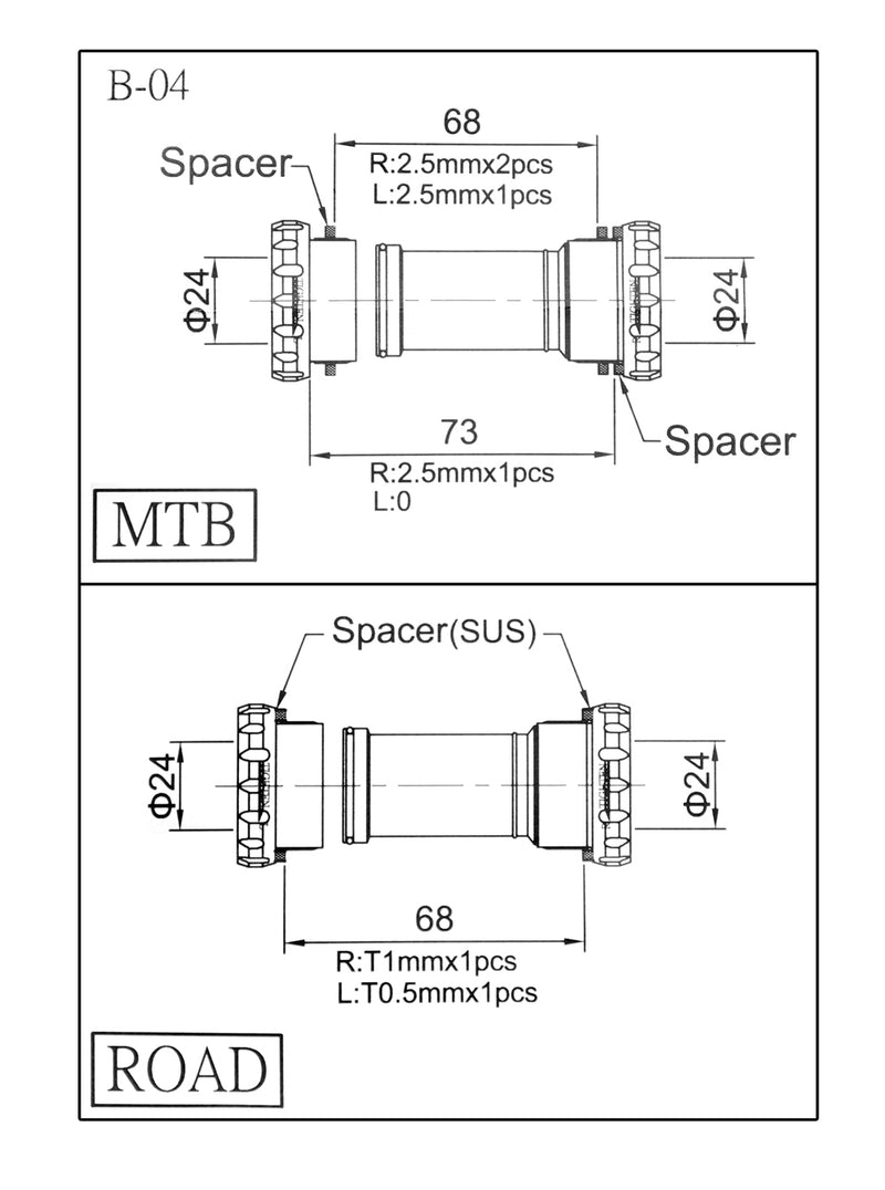 Load image into Gallery viewer, Rollingstone BSA Bottom Bracket with Ceramic Bearing Bike BB