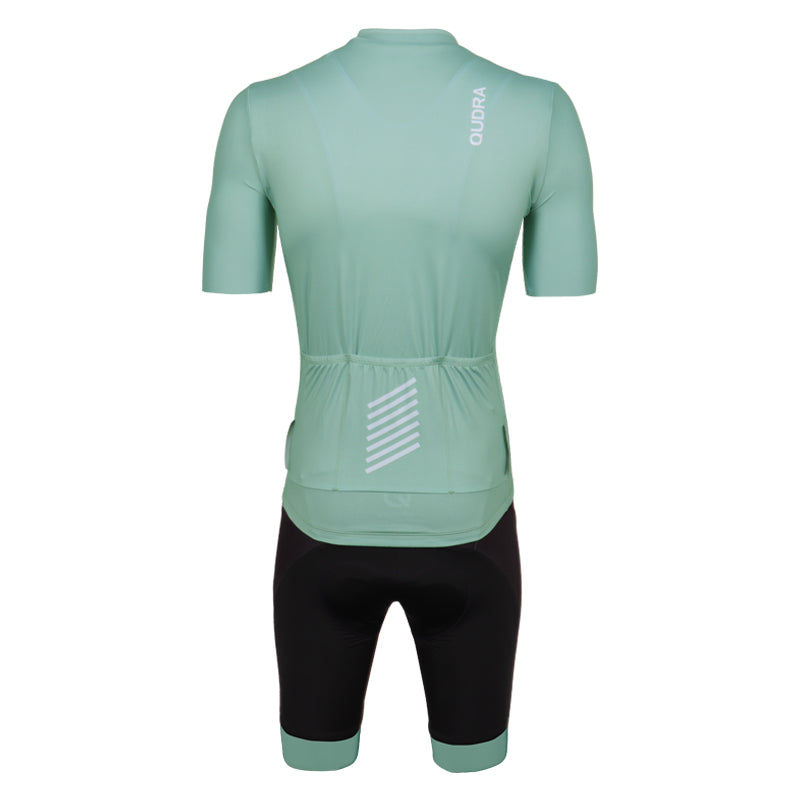 Load image into Gallery viewer, Qudra Cycling Jersey and Bib Tights Top with Short Pants Light Blue 058