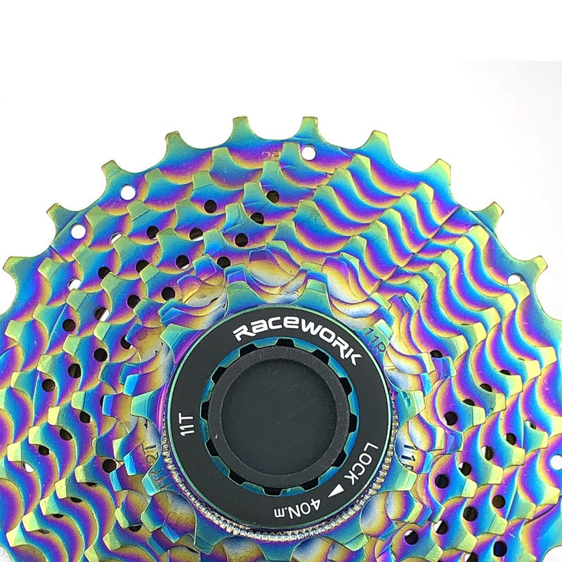 Load image into Gallery viewer, Racework 11 Speed Road Bike Cassette Chameleon Color Freewheel