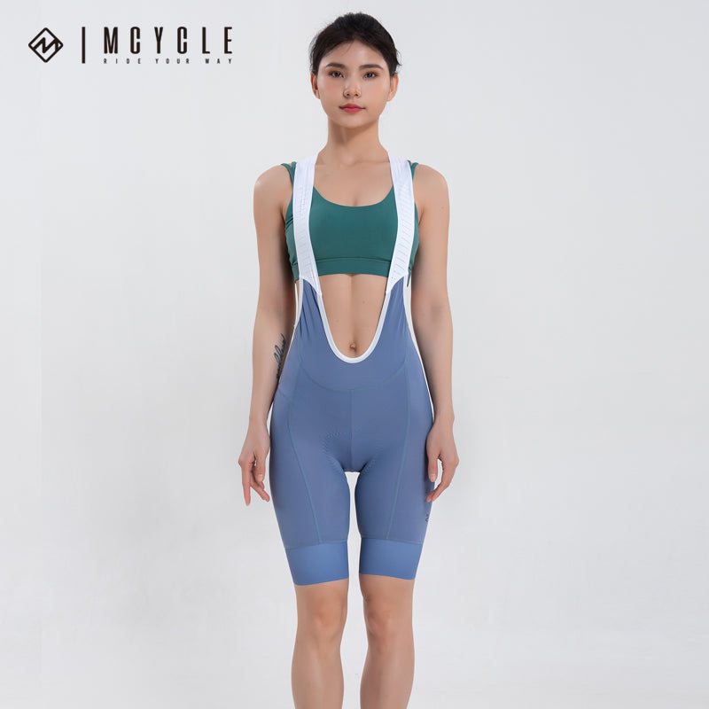 Load image into Gallery viewer, Mcycle Women Cycling Bib Shorts MK032W Sky Blue