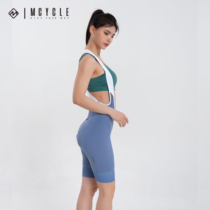 Load image into Gallery viewer, Mcycle Women Cycling Bib Shorts MK032W Sky Blue