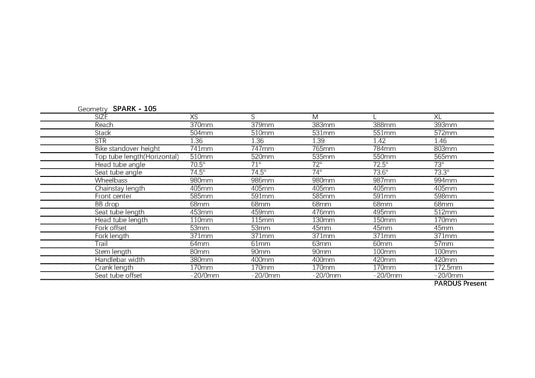 Pardus Spark Rim Brake 105 Carbon Road Bike
