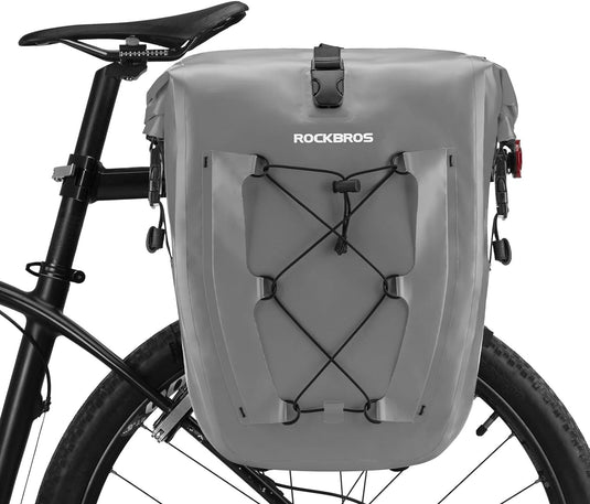 cycling rain bag ROCKBROS Bike Pannier 27L Bicycle Rear Seat Carrier Waterproof Bag AS0 – UAEcycle