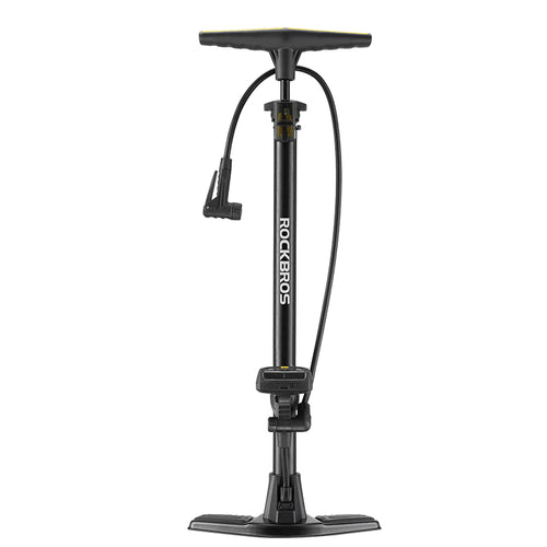 ROCKBROS Bicycle Air Pump with Electric Pressure Gauge Stand Foot Bike Pumps 42310003001