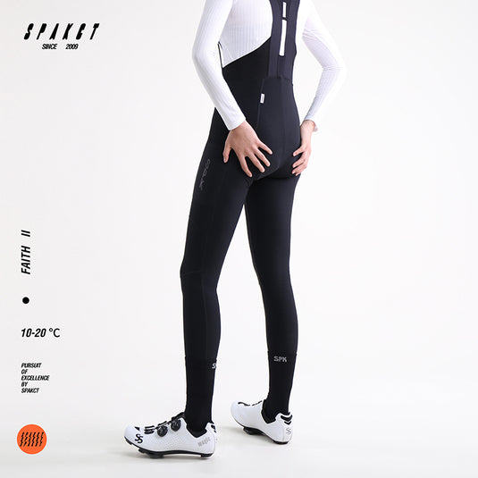 Spakct Women's Cycling Thermal Bib Tight with Pocket Black YC222010