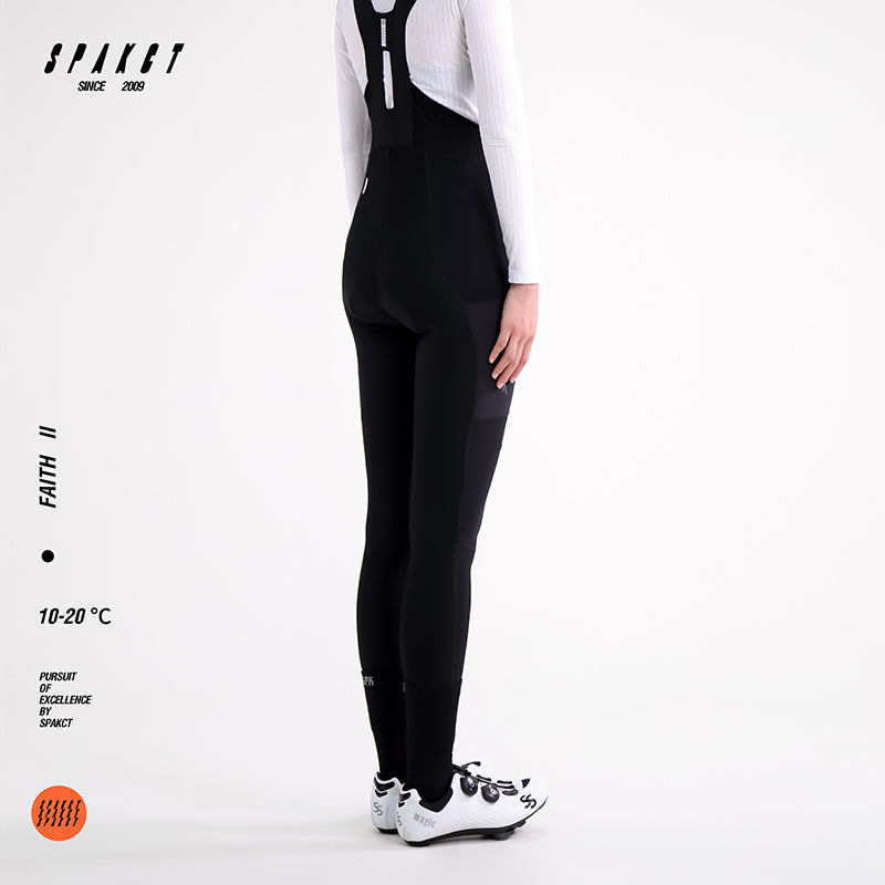 Load image into Gallery viewer, Spakct Women&#39;s Cycling Thermal Bib Tight with Pocket Black YC222010
