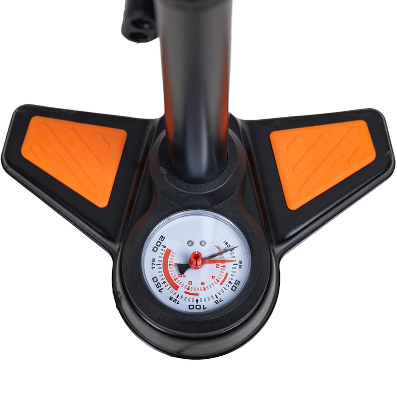 Load image into Gallery viewer, Upten Bicycle Floor Air Pump  with Gauge 160 Psi Stand Foot Bike Pumps 042
