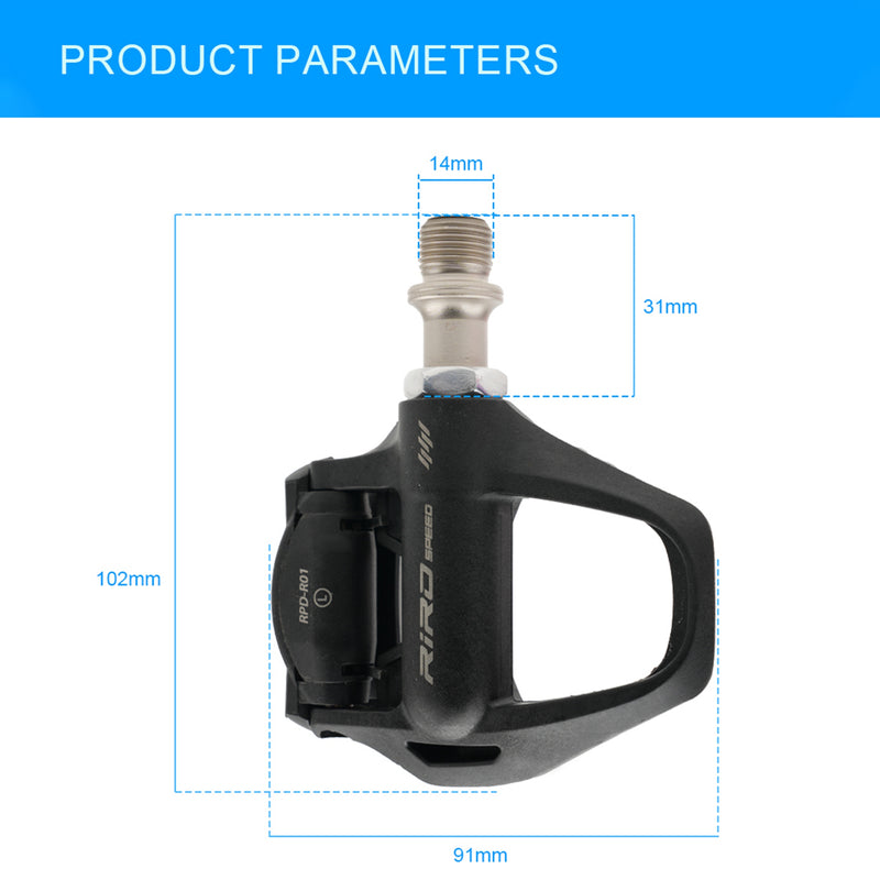 Load image into Gallery viewer, Riro SL Road Pedal 272g with SPD Cleats
