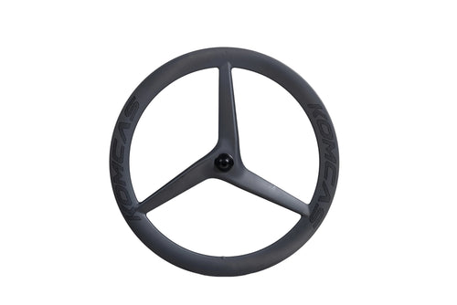KOMCAS Tri Blade Triathlon Disc Brake Carbon Front Wheel