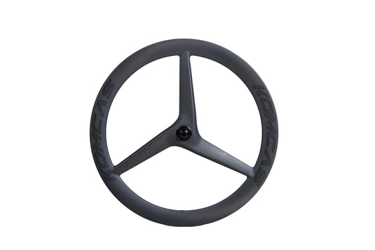 KOMCAS Tri Blade Triathlon Disc Brake Carbon Front Wheel