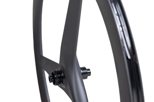KOMCAS Tri Blade Triathlon Disc Brake Carbon Front Wheel