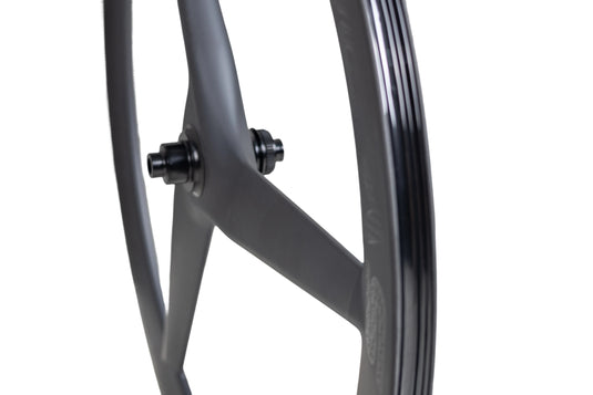 KOMCAS Tri Blade Triathlon Disc Brake Carbon Front Wheel