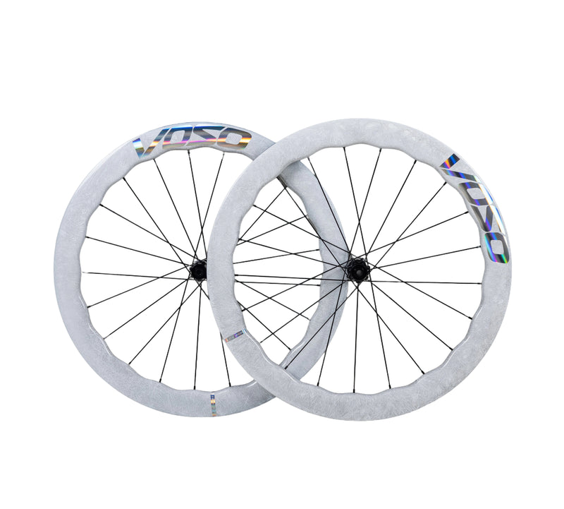Load image into Gallery viewer, SCOM VOSO Lite Wave Carbon Wheels Ice Frozen

