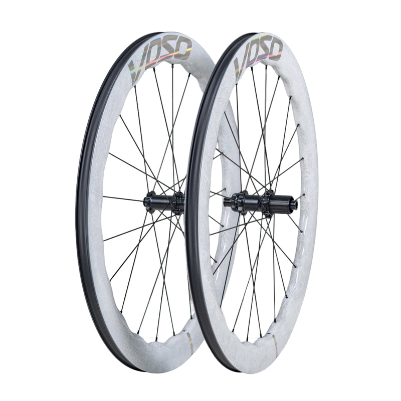 Load image into Gallery viewer, SCOM VOSO Lite Wave Carbon Wheels Ice Frozen
