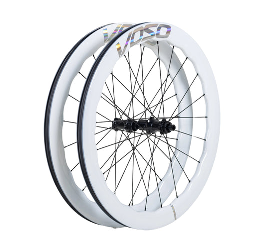 SCOM VOSO Lite Wave Carbon Wheels Pearl White