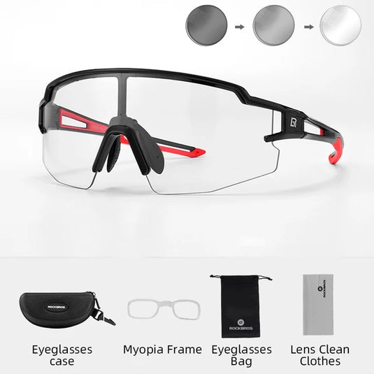 ROCKBROS Photochromic Sports Cycling Sunglasses 1017