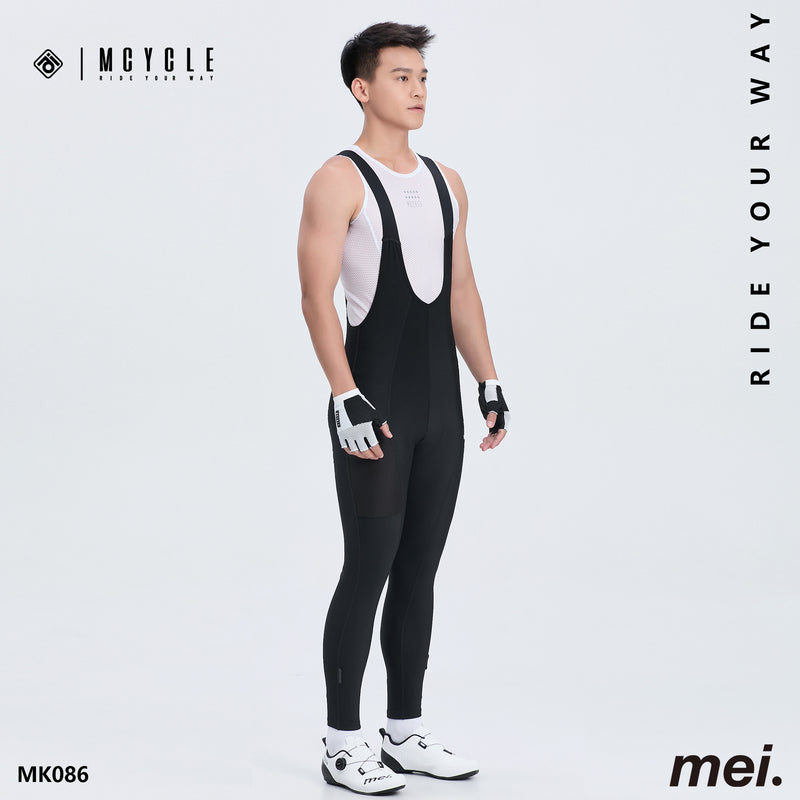 Load image into Gallery viewer, Mcycle Men&#39;s Cycling Thermal Bib Tight with Pocket MK086
