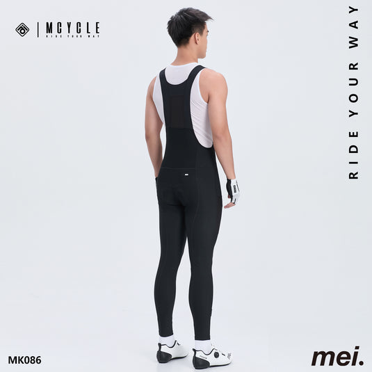 Mcycle Men's Cycling Thermal Bib Tight with Pocket MK086