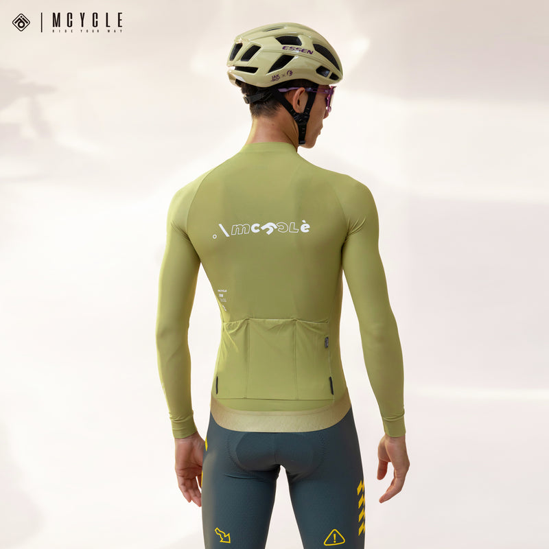 Load image into Gallery viewer, Mcycle Solid Color Men&#39;s Long Sleeve Cycling Jersey Anti UV 50+ MY356
