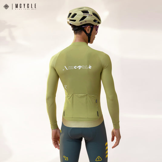 Mcycle Solid Color Men's Long Sleeve Cycling Jersey Anti UV 50+ MY356