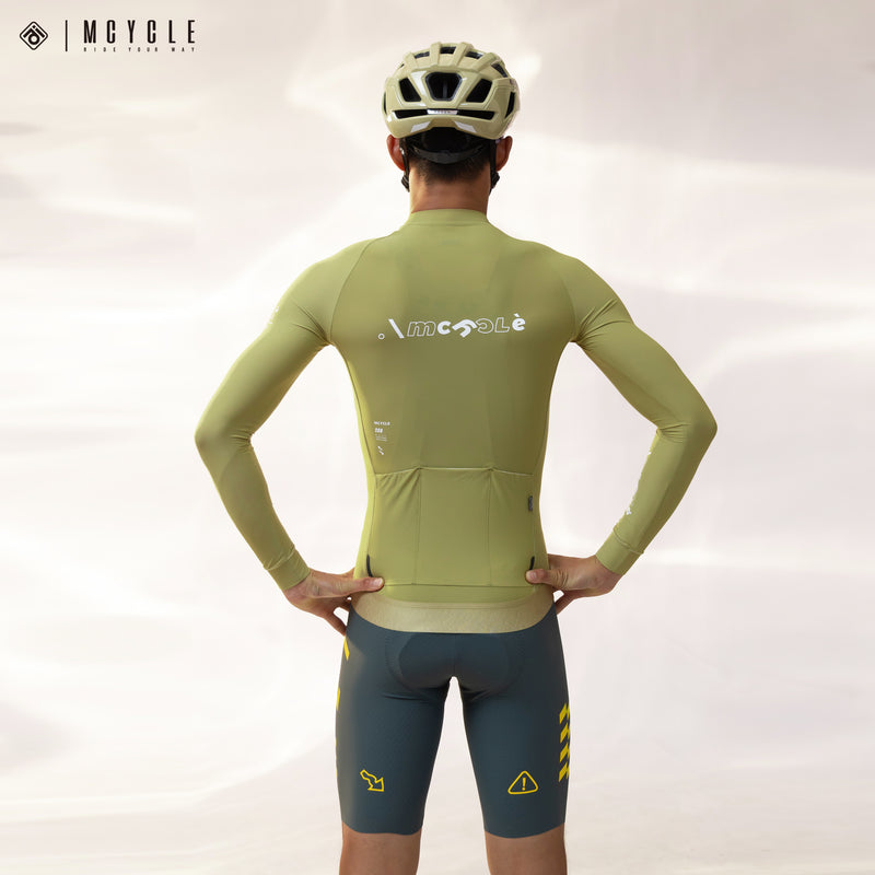 Load image into Gallery viewer, Mcycle Solid Color Men&#39;s Long Sleeve Cycling Jersey Anti UV 50+ MY356
