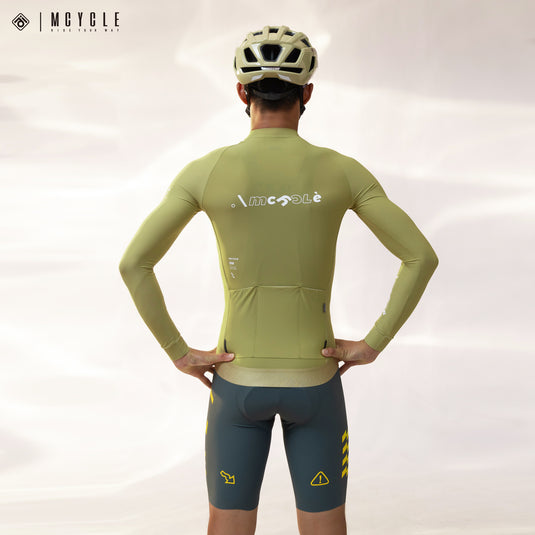 Mcycle Solid Color Men's Long Sleeve Cycling Jersey Anti UV 50+ MY356