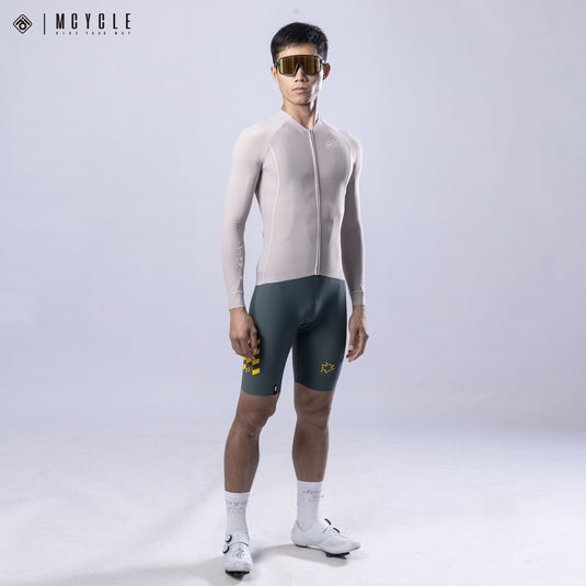 Mcycle Solid Color Men's Long Sleeve Cycling Jersey Anti UV 50+ MY356